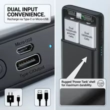 🔋⚡ Powerbank 20 000 mAh 18 W PD | USB-C 🔌 | 4 Wyjścia + 2 Wejścia | 💡 Lampka LED | Szybkie Ładowanie 🚀 | Power Bank do Telefonu i Podróży ✈️📱
