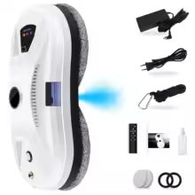 🤖 Automatyczny Robot do Mycia Okien 5600Pa 90W z Pilotem – Inteligentny Czyściciel Szyb ze Sprayem Wodnym