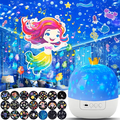 🌌✨ Projektor Gwiazd Galaxy Solar System 360° – 21 Efektów | Lampka Nocna dla Dzieci 🚀🌙 | Magiczna Dekoracja Pokoju ⭐🪐