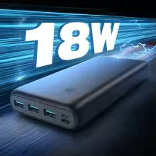 🔋⚡ Powerbank 20 000 mAh 18 W PD | USB-C 🔌 | 4 Wyjścia + 2 Wejścia | 💡 Lampka LED | Szybkie Ładowanie 🚀 | Power Bank do Telefonu i Podróży ✈️📱