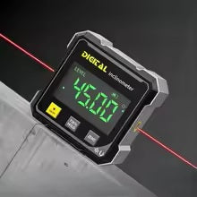 📐🔴 Kieszonkowy Cyfrowy Kątomierz 360° LTOOLS – Elektroniczny Inklinometr 📊 | Poziomica Magnetyczna 🧲 | Podwójny Laser 🔴 | Miernik Kąta i Nachylenia 🔧
