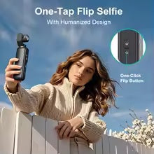 📸 Kamera Sportowa OURLIFE 4K WiFi z Gimbalem 330° – 64 MP, Ekran Dotykowy 1,72"