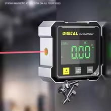 📐🔴 Kieszonkowy Cyfrowy Kątomierz 360° LTOOLS – Elektroniczny Inklinometr 📊 | Poziomica Magnetyczna 🧲 | Podwójny Laser 🔴 | Miernik Kąta i Nachylenia 🔧