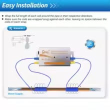 💧✨ Elektroniczny Odkamieniacz Wody WS-1202 – Bezsolna Ochrona Przed Kamieniem 🛡️🚰 System Antykamień do Twardej Wody ⚡🏠