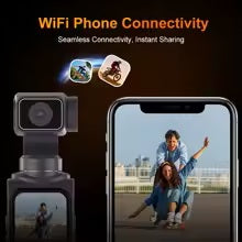 📸 Kamera Sportowa OURLIFE 4K WiFi z Gimbalem 330° – 64 MP, Ekran Dotykowy 1,72"