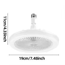 Wentylator sufitowy 3w1 z pilotem, lampa E27, obrotowy, cichy, do salonu i sypialni