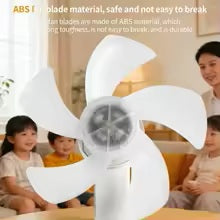 Lampa LED z Wentylatorem E27 2w1 | Pilot | Regulacja Jasności | Nowoczesna Lampa Sufitowa | Do Domu i Sypialni