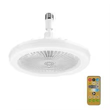 Wentylator sufitowy 3w1 z pilotem, lampa E27, obrotowy, cichy, do salonu i sypialni