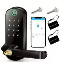 🔐 Inteligentny Zamek do Drzwi L.AOL.AU B05 📱 | Czytnik Linii Papilarnych 👆 | NFC 📲 | Wi-Fi 📶 | Klawiatura Dotykowa 🔢 | Karty IC 💳 | Bezkluczowy Dostęp 🔑❌ | IP67 💦 | Smart Home 🏠
