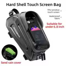 🚴‍♂️📱 ROCKBROS Torba Rowerowa na Telefon 6,5" 💦 | Wodoodporna 🚿 | Ekran Dotykowy 📲 | Na Ramę i Górną Rurę 🚲 | Praktyczne Etui na Telefon 🎒 | Akcesoria Rowerowe.