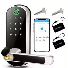 🔐 Inteligentny Zamek do Drzwi L.AOL.AU B05 📱 | Czytnik Linii Papilarnych 👆 | NFC 📲 | Wi-Fi 📶 | Klawiatura Dotykowa 🔢 | Karty IC 💳 | Bezkluczowy Dostęp 🔑❌ | IP67 💦 | Smart Home 🏠
