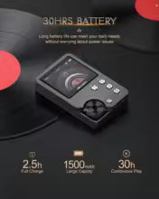 MECHEN M30 Odtwarzacz MP3 Hi-Fi DSD FLAC 64 GB | Bezstratny Odtwarzacz Muzyczny | Obsługa kart do 256 GB