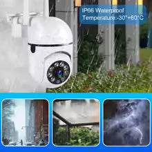 Kamera Wi-Fi 360° Full HD 1080P IP66 – Bezprzewodowy Monitoring z Widzeniem Nocnym, Wykrywaniem Ruchu i Audio 2-Way