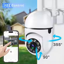 Kamera Wi-Fi 360° Full HD 1080P IP66 – Bezprzewodowy Monitoring z Widzeniem Nocnym, Wykrywaniem Ruchu i Audio 2-Way