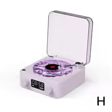 Retro Głośnik Bluetooth w Stylu Gramofonu RGB | Biały Szum | Lampka Nastrojowa LED | Dźwięk Stereo | AUX | Karta TF