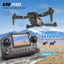 🚁 Dron E88 PRO z Podwójną Kamerą HD WiFi GPS | Składany Quadcopter RC | Do Zdjęć i Filmów | Model 2025