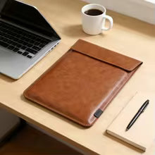 Etui na Laptop 13/14/16 Cali – Cienki Pokrowiec Ochronny ze Skóry PU do MacBook Air i Pro