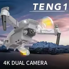 🚁 Dron E88 PRO z Podwójną Kamerą HD WiFi GPS | Składany Quadcopter RC | Do Zdjęć i Filmów | Model 2025