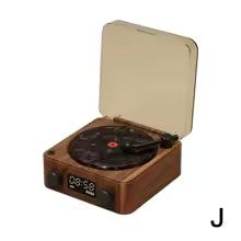 Retro Głośnik Bluetooth w Stylu Gramofonu RGB | Biały Szum | Lampka Nastrojowa LED | Dźwięk Stereo | AUX | Karta TF
