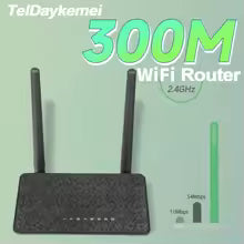 Router Wi-Fi 300 Mb/s WD-R608UN – Mocny Zasięg, 2 Anteny 5 dBi, 4 Porty LAN, Tryb Repeater, AP i Router do Domu oraz Biura