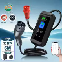 Ładowarka EV ISIGMA 11 kW Typ 2 WiFi Bluetooth – Mobilna Ładowarka do Samochodów Elektrycznych | Tuya Smart | 16A | Kabel 5 m