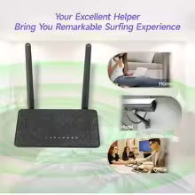 Router Wi-Fi 300 Mb/s WD-R608UN – Mocny Zasięg, 2 Anteny 5 dBi, 4 Porty LAN, Tryb Repeater, AP i Router do Domu oraz Biura