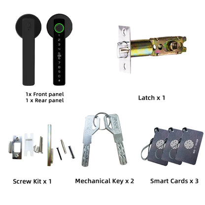 Zamek Cyfrowy RAYKUBE M5 – Inteligentny Zamek na Odcisk Palca | Aplikacja Tuya | Bluetooth | Kod PIN | Karta