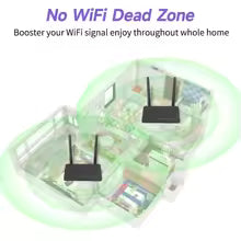 Router Wi-Fi 300 Mb/s WD-R608UN – Mocny Zasięg, 2 Anteny 5 dBi, 4 Porty LAN, Tryb Repeater, AP i Router do Domu oraz Biura