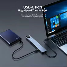 KEBIDUMEI Stacja Dokująca USB-C 10w1 HDMI 4K | HUB USB 3.0 | Ethernet RJ45 | Power Delivery 100W | Czytnik SD/TF | Adapter OTG | Space Gray