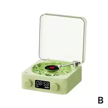 Retro Głośnik Bluetooth w Stylu Gramofonu RGB | Biały Szum | Lampka Nastrojowa LED | Dźwięk Stereo | AUX | Karta TF